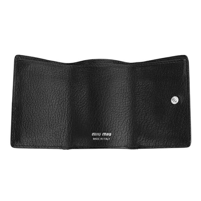 MIU MIU - 新品 ミュウミュウ MIU MIU 3つ折り財布 マドラス パール
