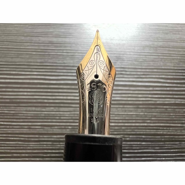 美品 モンブラン ヘミングウェイ芯 149 万年筆 18K 中白 F 細字 美品