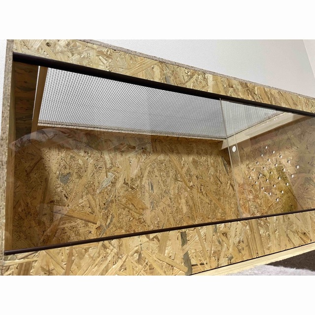 爬虫類ケージ90×45×45サイズ⭐️天井金網仕様