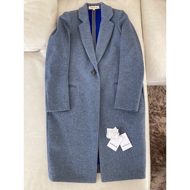 ENFOLD トップリバーチェスターコート ネイビー 38 【公式通販】