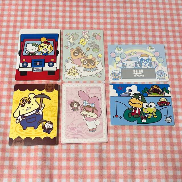 あつ森 amiibo カード サンリオ シール 全6種セット の通販 by れおの