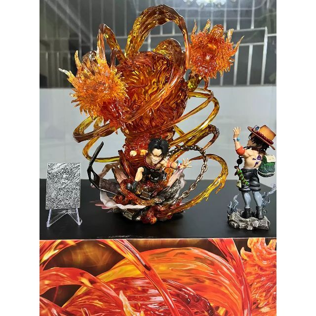 ワンピース 火拳のエース フィギュア ワーコレ ガレージキット 塗装