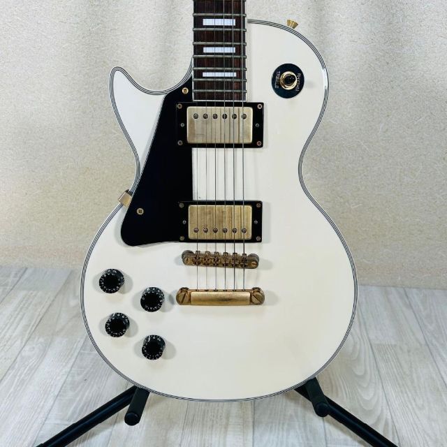 即買い可】 Maison メイソン レスポールカスタム ホワイト エレキギター