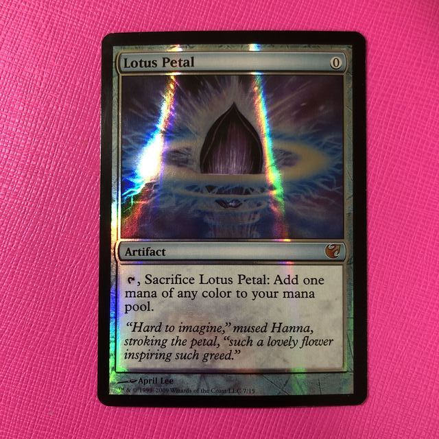 MTG 水蓮の花びら Foil 水蓮の花びら Lotus Petal マスターピース 部分