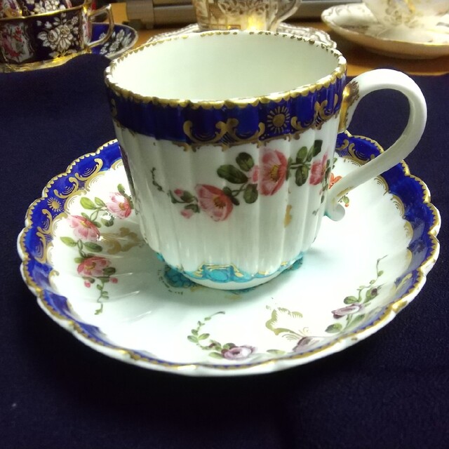 Worcester Cup&Saucer? 美術品/アンティーク