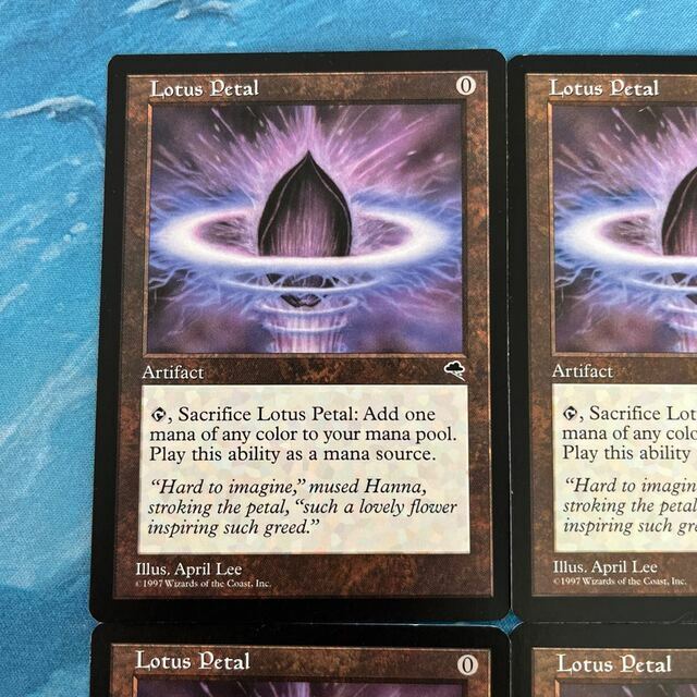 MTG 水蓮の花びら Foil 水蓮の花びら Lotus Petal マスターピース 部分