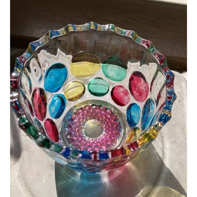 骨董 時代ガラス ライムグリーン ボンボニエール 菓子器 キャニスター