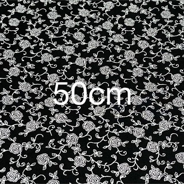 C141 バラ 蕀 いばら 生地 布 はぎれ ゴシック アンティーク 黒 レース