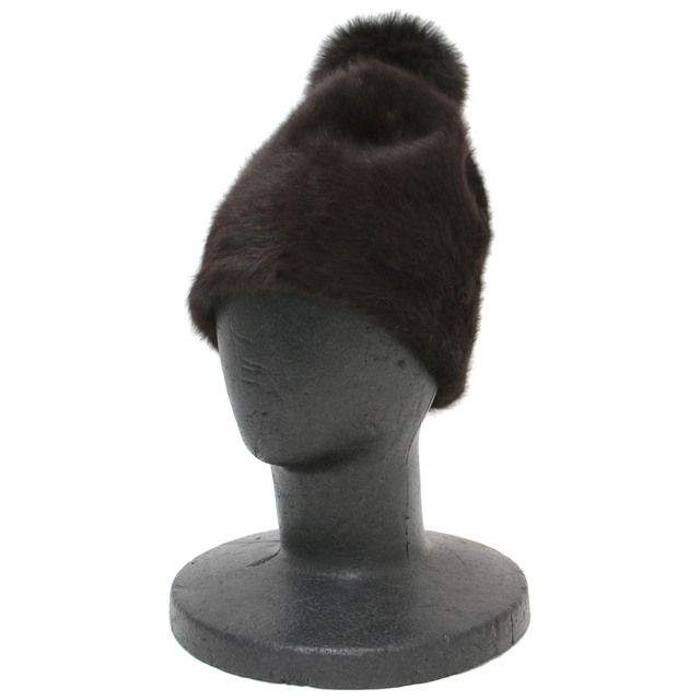 Max Mara - Max Mara マックスマーラ 帽子 キャップ ニット帽 ブラウン