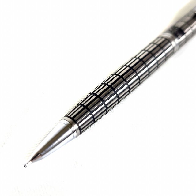 パイロットエリート万年筆18K-750&シャープペンシルセット 蝕刻格子柄