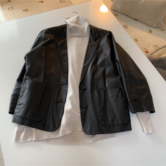 TOMORROWLAND レザージャケット 小売 TOMORROWLAND 黒 レザー