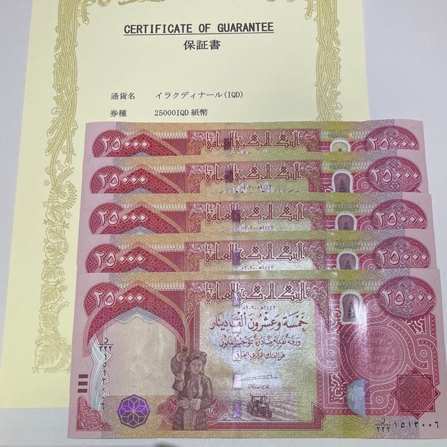 イラクディナール25000