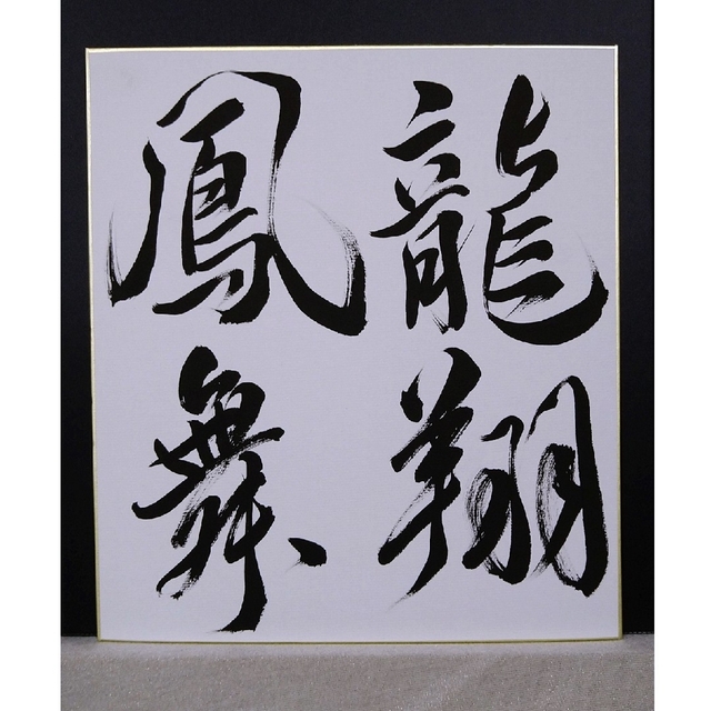 書道作品【龍翔鳳舞】色紙の通販 by shodou's shop｜ラクマ