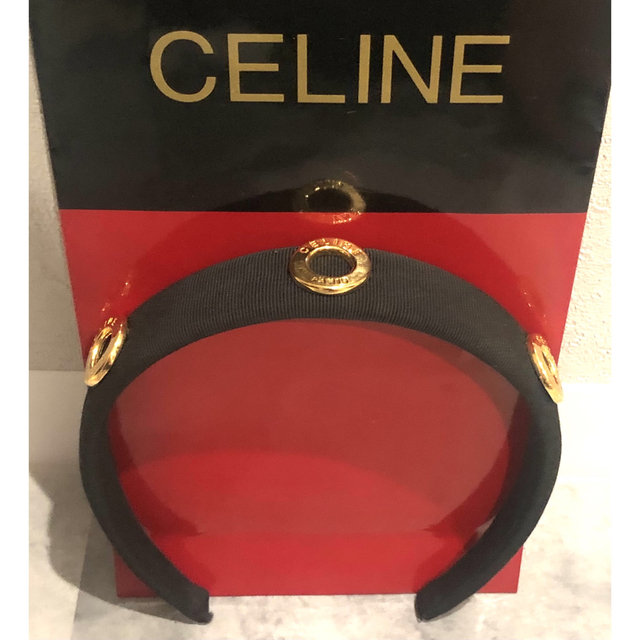 セリーヌ サークルロゴ カチューシャ CELINE セリーヌ サークルロゴ