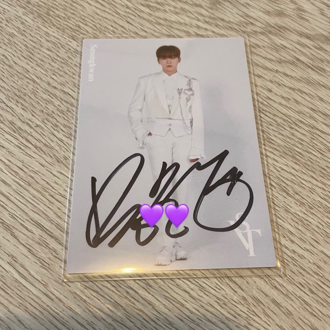 SEVENTEEN セブチ anan ホシくん HOSHI サイン 直筆サイン