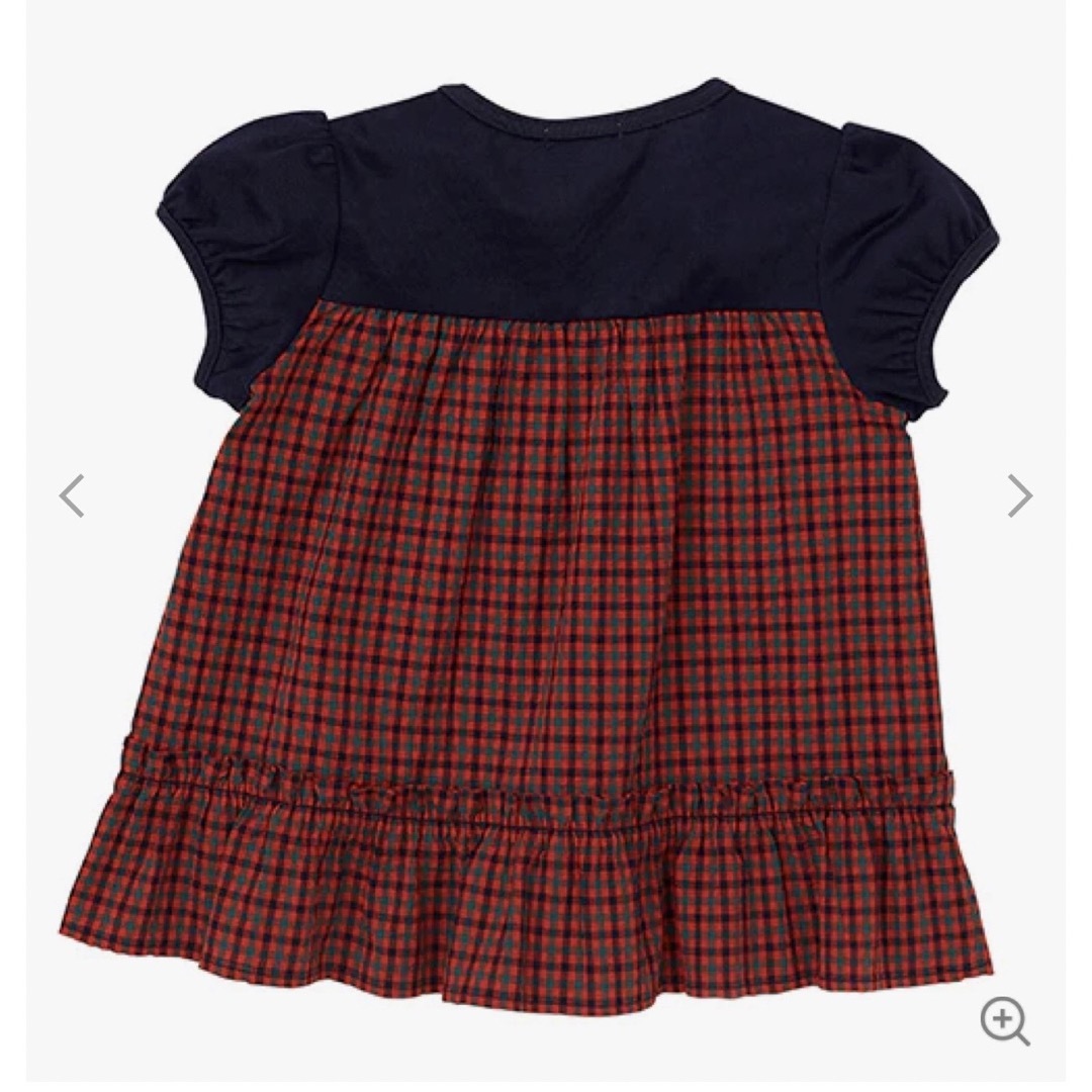 familiarのフリマアイテム一覧 familiar＊くま刺繍ネイビー×赤チェック