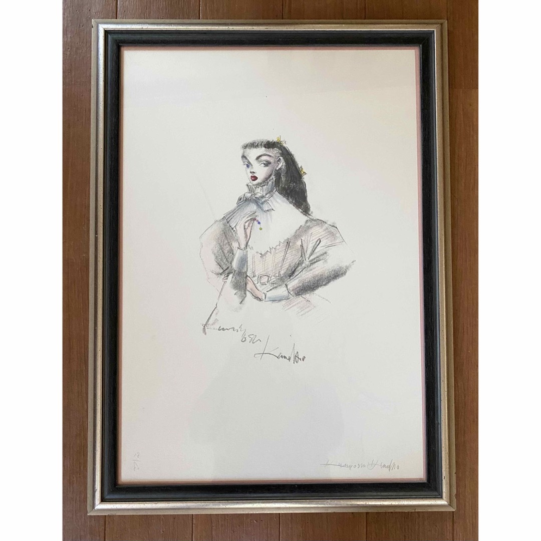 ガク様専用】金子國義 「おめかし」リトグラフ手彩色の通販 by mofmof