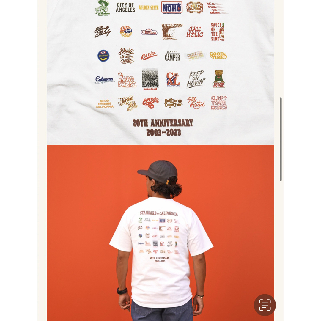 スタンダードカリフォルニア ×チャンピオン 20周年記念 キムタク着 T