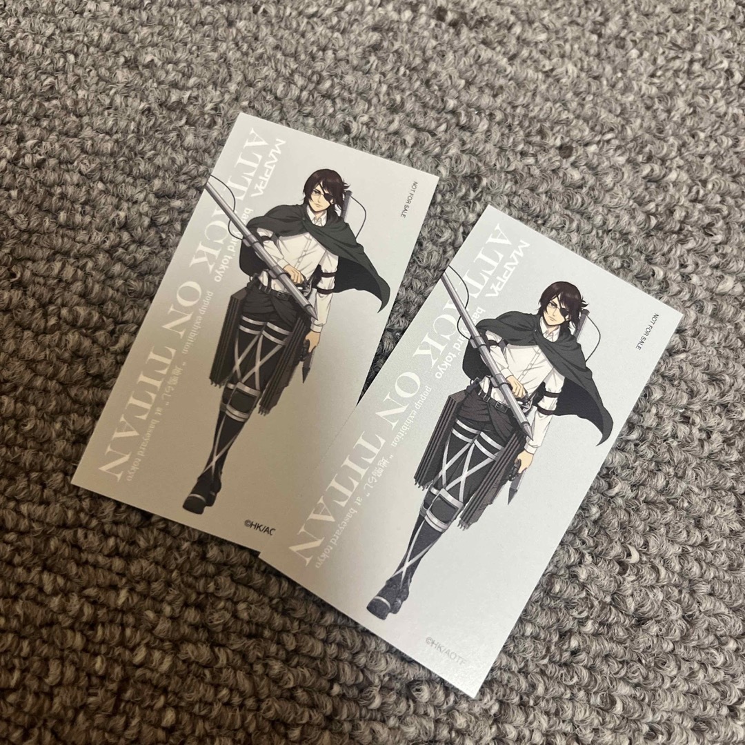 進撃の巨人 リヴァイ ハンジ A3クリアポスター ベースヤードトーキョー