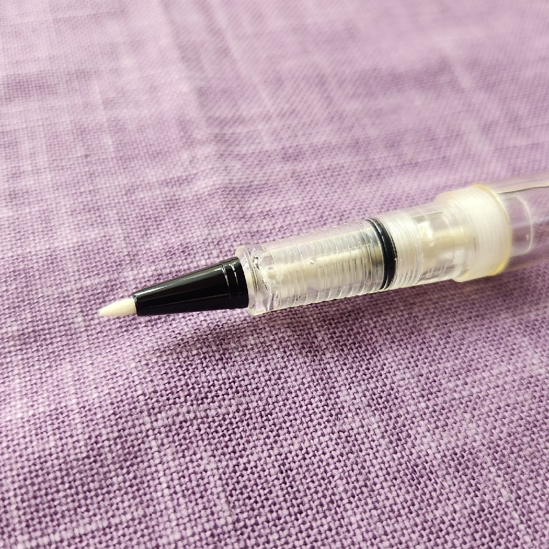 プラチナ万年筆 PLATINUM 旧型 ソフトペン スケルトン 透明軸の通販 by