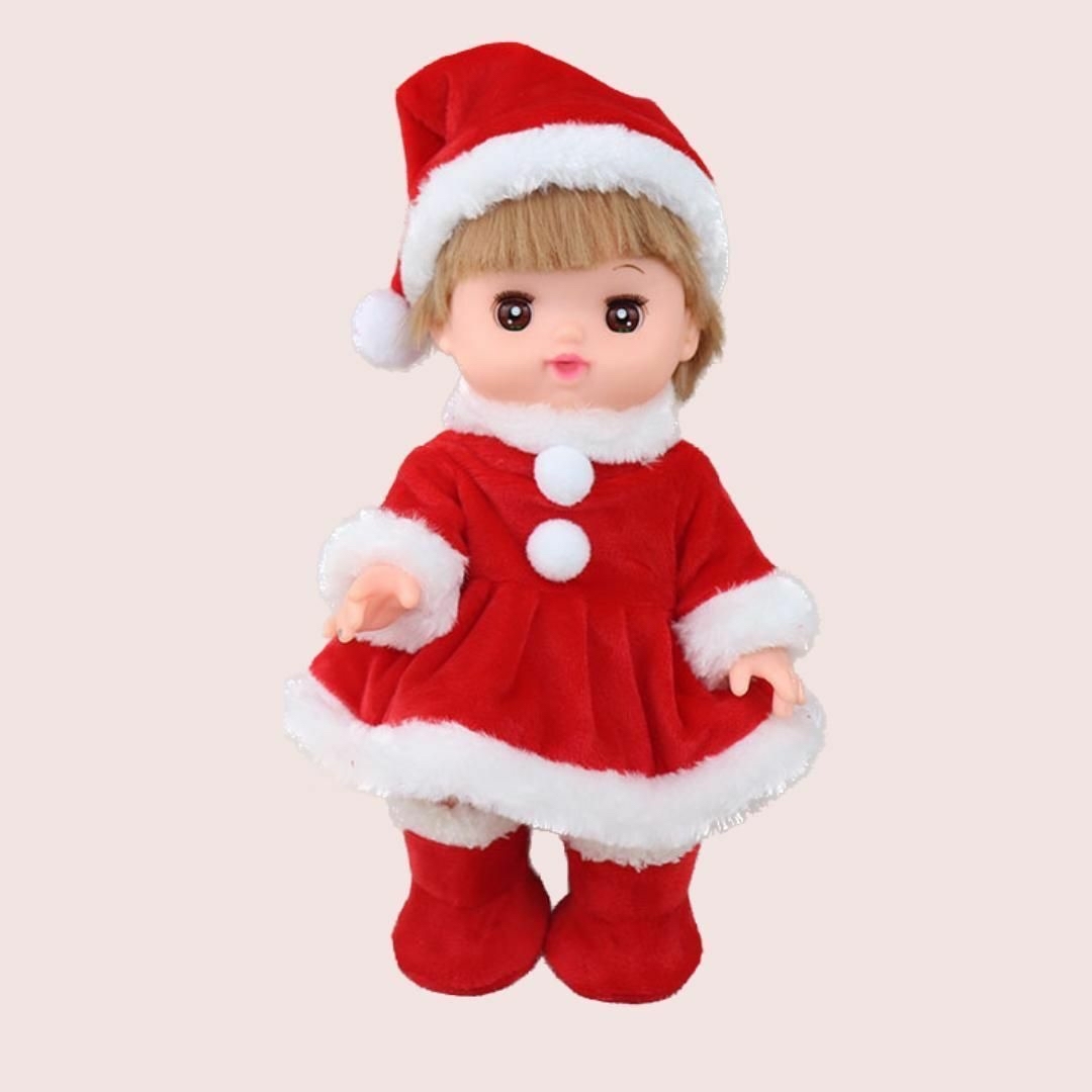 メルちゃん ソランちゃん サンタ 服 ワンピース ブーツ付き