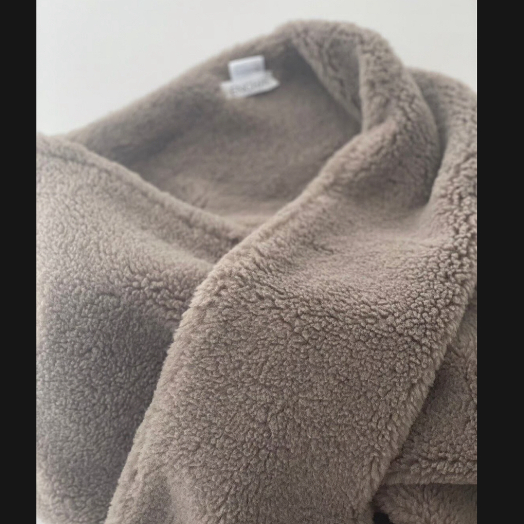 enchar エンチャール ボアボリュームショールマフラー【モカ