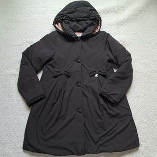 タルティーヌ エ ショコラファー襟ウールコート120