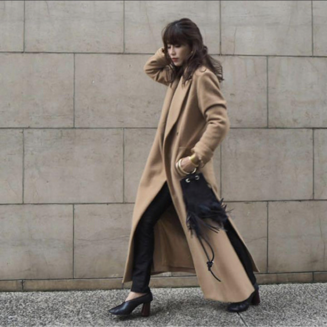 etre tokyo ウールコート サイドスリットロングチェスターコート