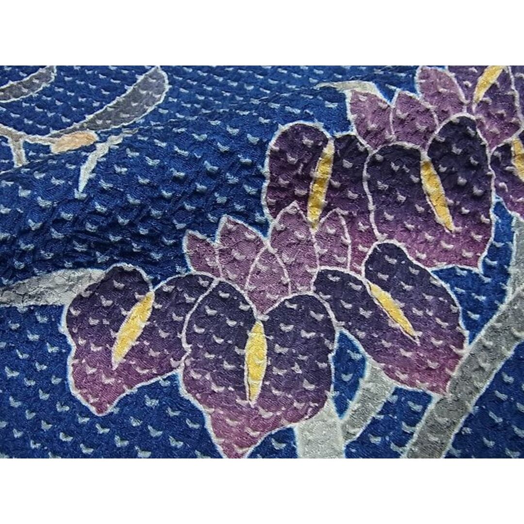 平和屋本店○希少 名門 藤娘きぬたや・総絞り 振袖・長襦袢セット 草花