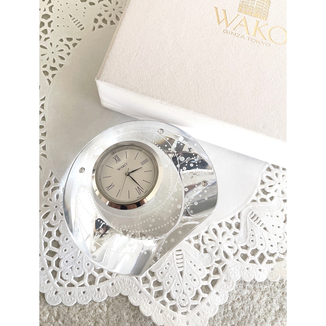 Y☆531 WAKO クリスタル置時計 Y☆531 WAKO クリスタル置時計 Y☆531