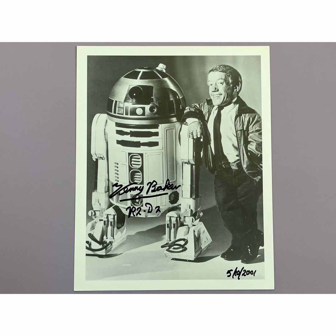 半額 スターウォーズ C3-PO とR2-D2俳優直筆サイン入り写真 証明付き