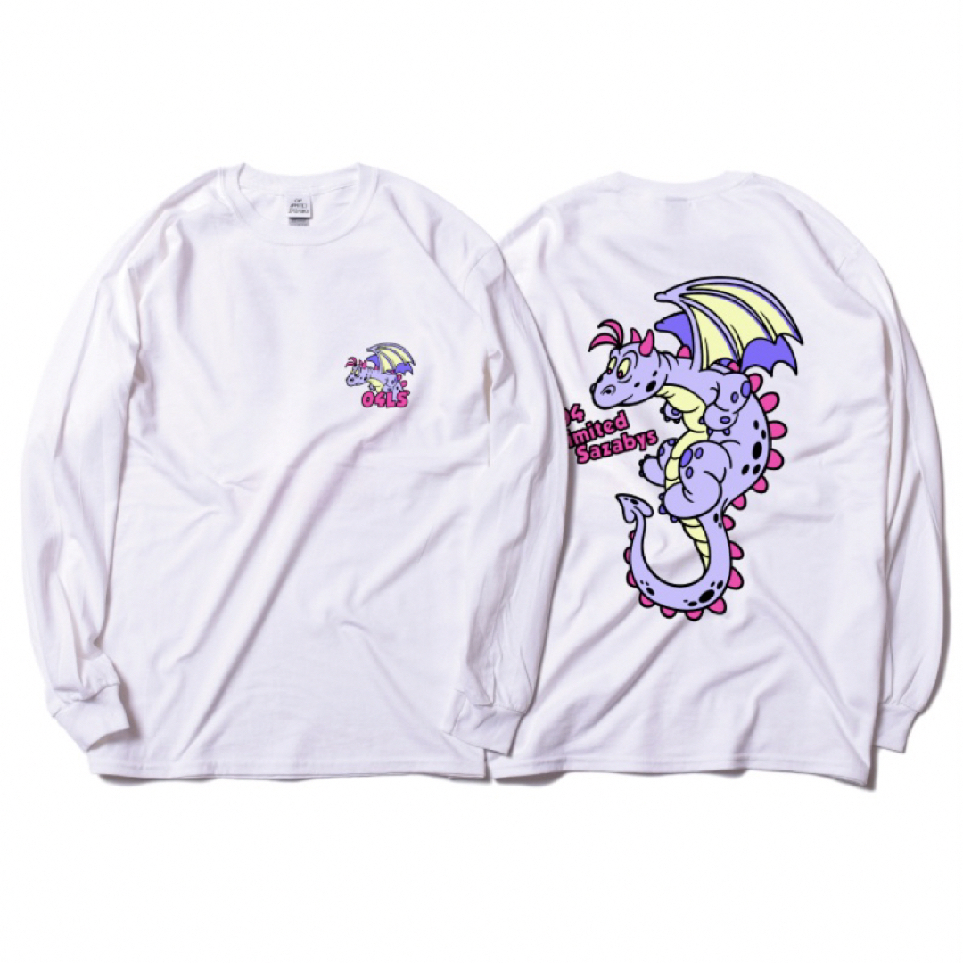 04 Limited Sazabys フォーリミ ロンT ドラゴン 白の通販 by えりか's
