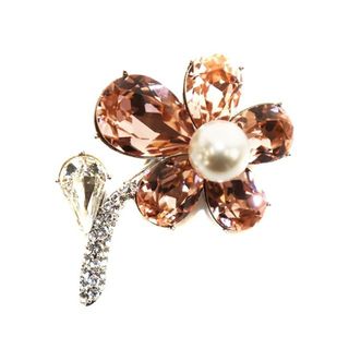 René リボンモチーフブローチアンティーク加工