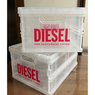 DIESEL ディーゼル 折畳み コンテナボックス 2色4個セット DIESEL