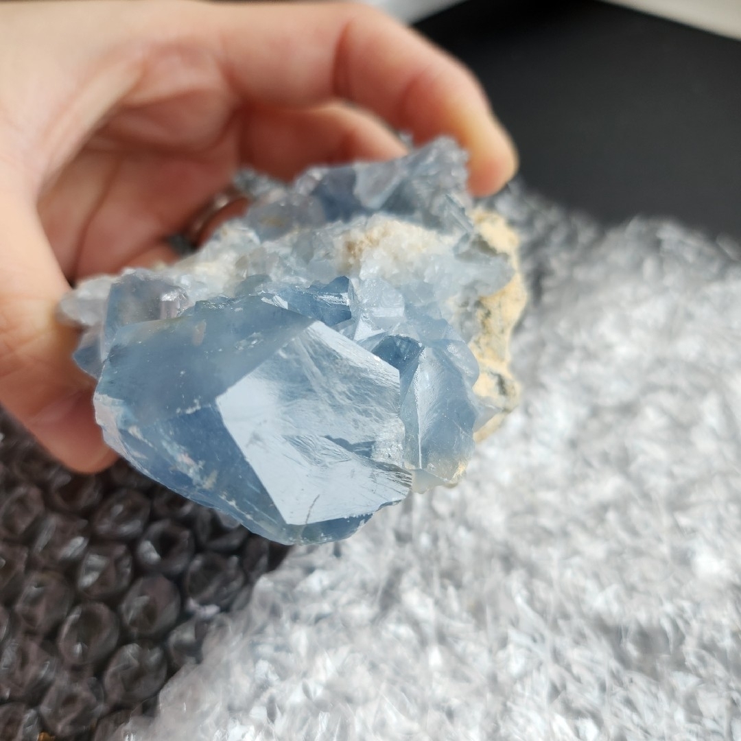 一点物】セレスタイト 原石 ⑦✩.*˚天然石×インテリア