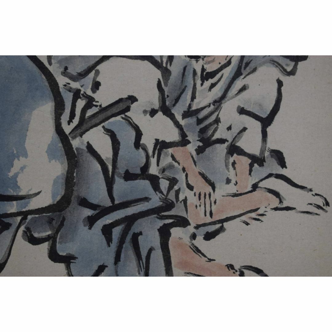 真作】佐伯岸岱広瀬旭荘賛/和漢忍耐/三幅対/掛軸☆宝船☆W-483JM