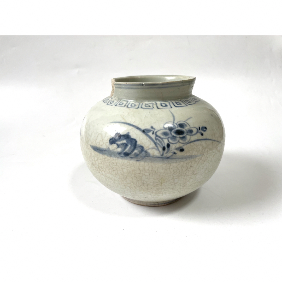 李朝 白磁 花瓶 花入 骨董 アンティーク 李朝 白磁 花瓶 花入 骨董