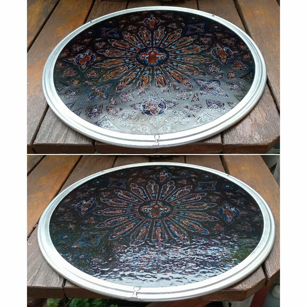 大判セント・ジョン・ザ・ディヴァイン大聖堂ステンドグラス バラ窓