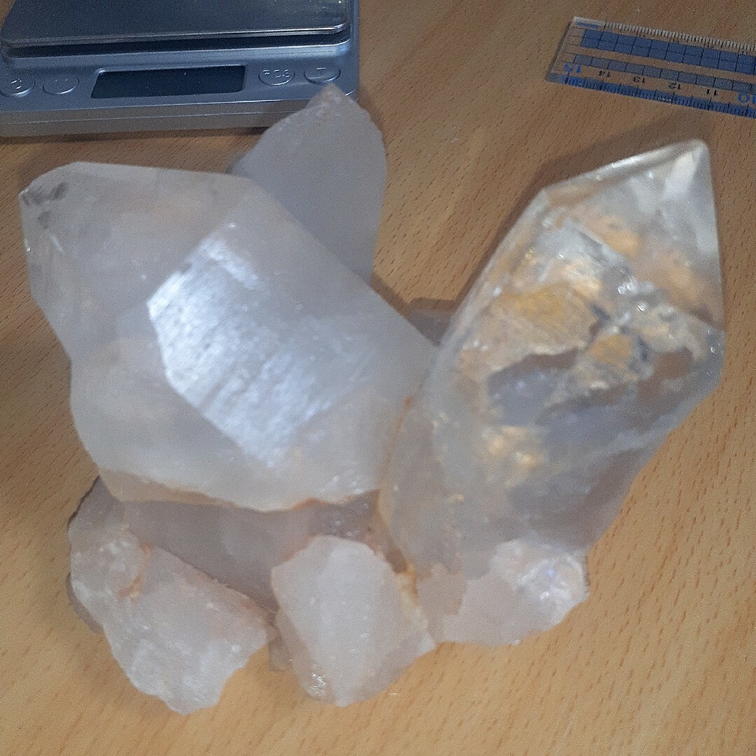 長野県 天然水晶 栗生水晶山産 水晶 原石 1.6キロ 大サイズ 早い者勝ち