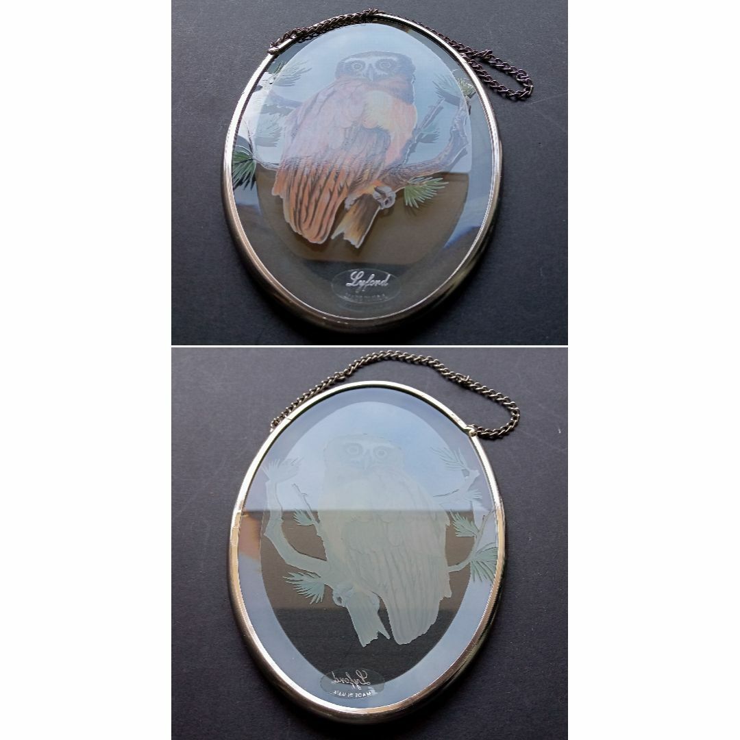 ライフォード社ステンドグラス ふくろう 梟フクロウ /グラスマスターズ