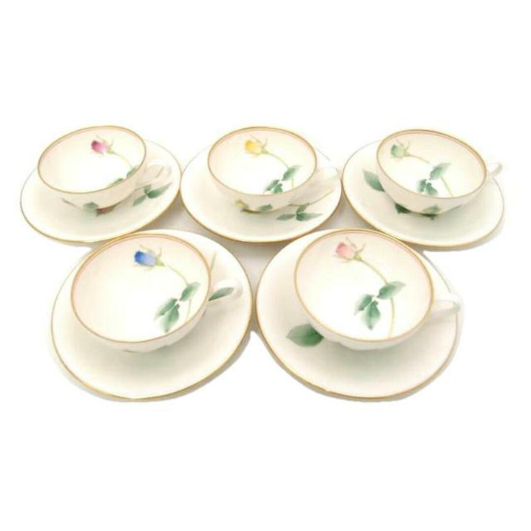 KORANSHA 香蘭社/ブライトローズ カップ&ソーサー 5客セット 椀皿揃