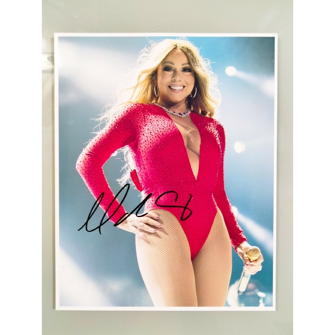 マライア・キャリー直筆サイン入り写真…グラミー賞受賞…Mariah Careyの