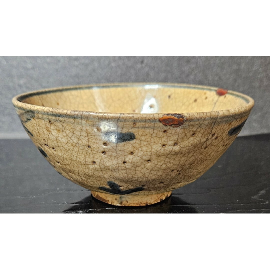 茶碗□御嗽碗 明治天皇御調度来？光泉善ゐ 箱書き 古いお茶道具 時代物