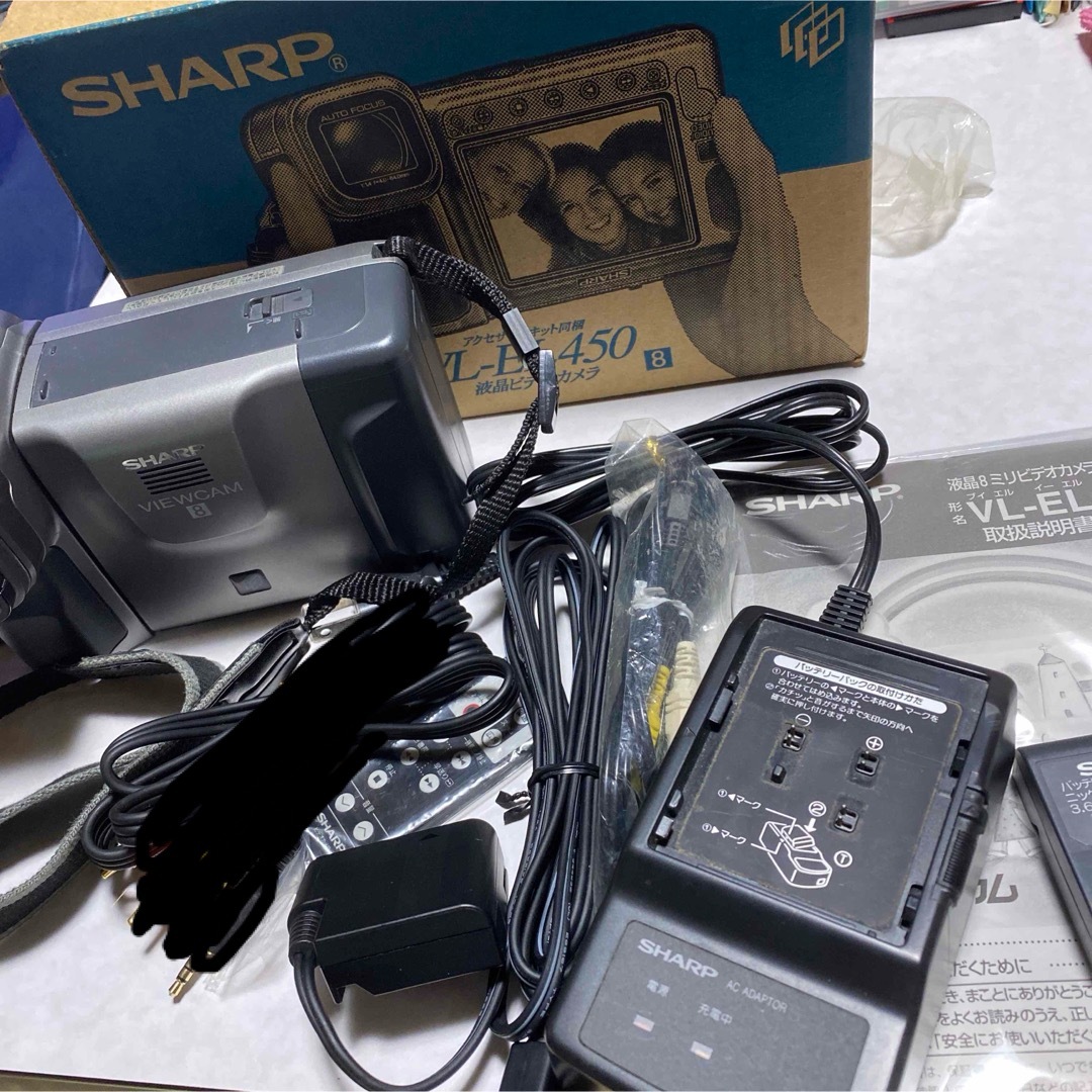 8mmテープのダビングに！ SHARP ビデオカメラ VL-EL450 8mmテープの