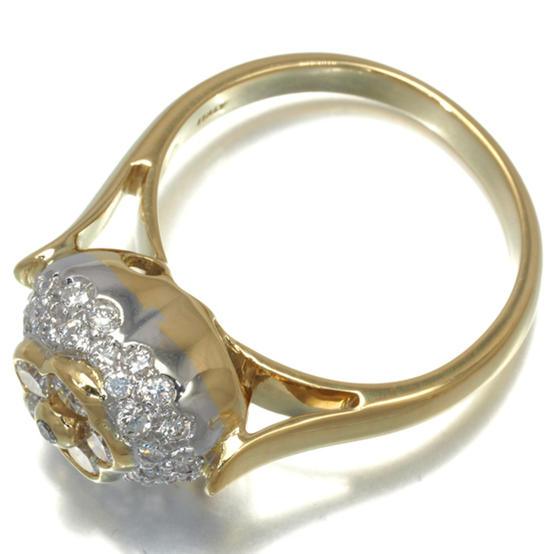 Ponte Vecchio K18ダイヤモンド0.28イエローゴールドブローチ Ponte