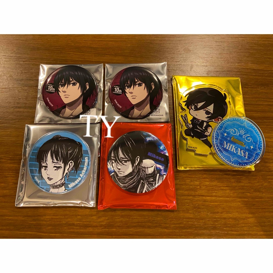 進撃の巨人 ミカサ スイパラ 缶バッジ