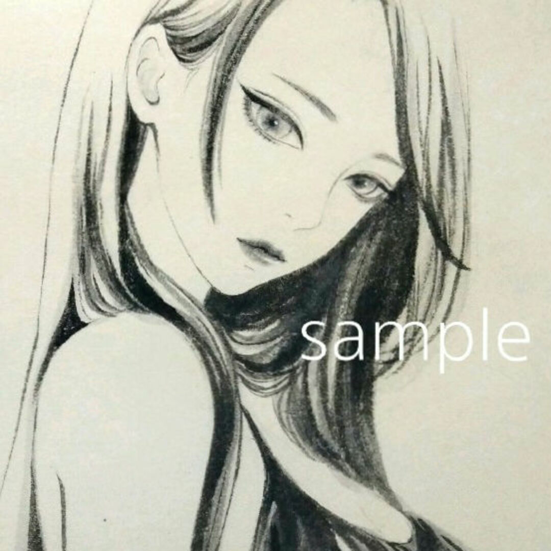 肉筆原画 ドローイング 水墨画 墨絵 美人画 絵画 和装 肉筆原画