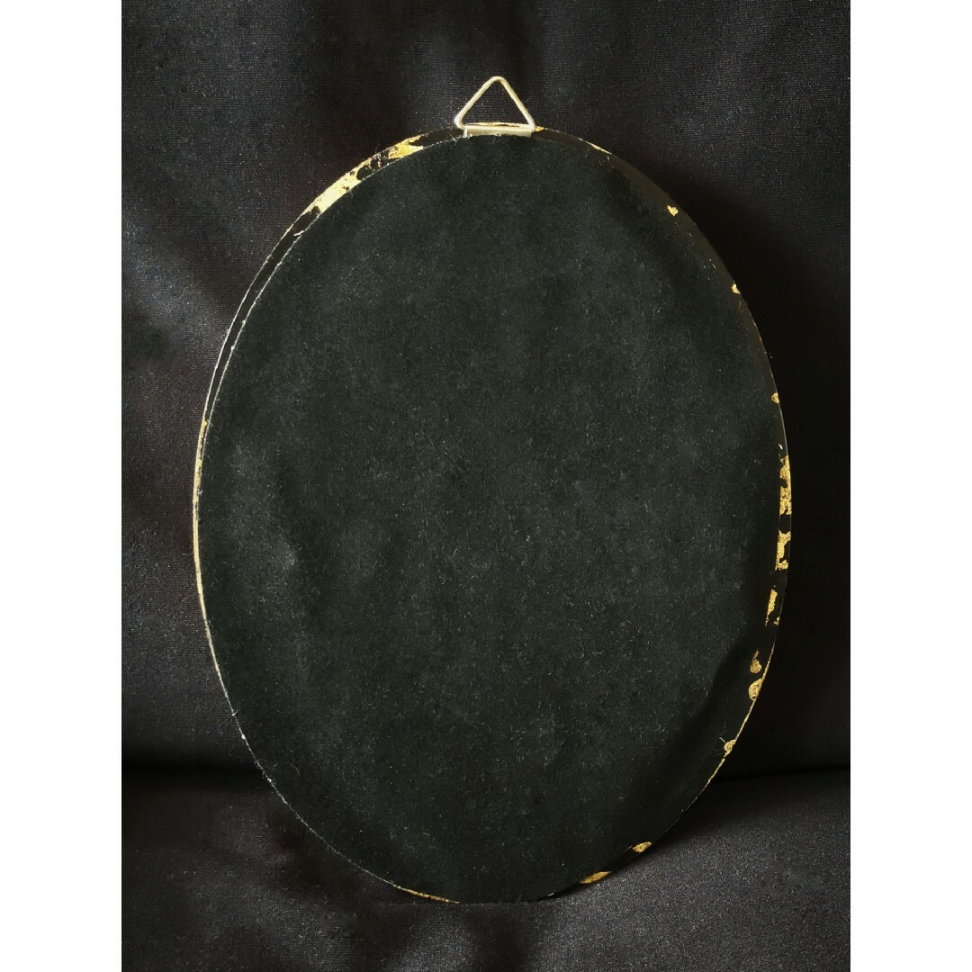 アンティーク フラワーオーバルフレーム ゴールド