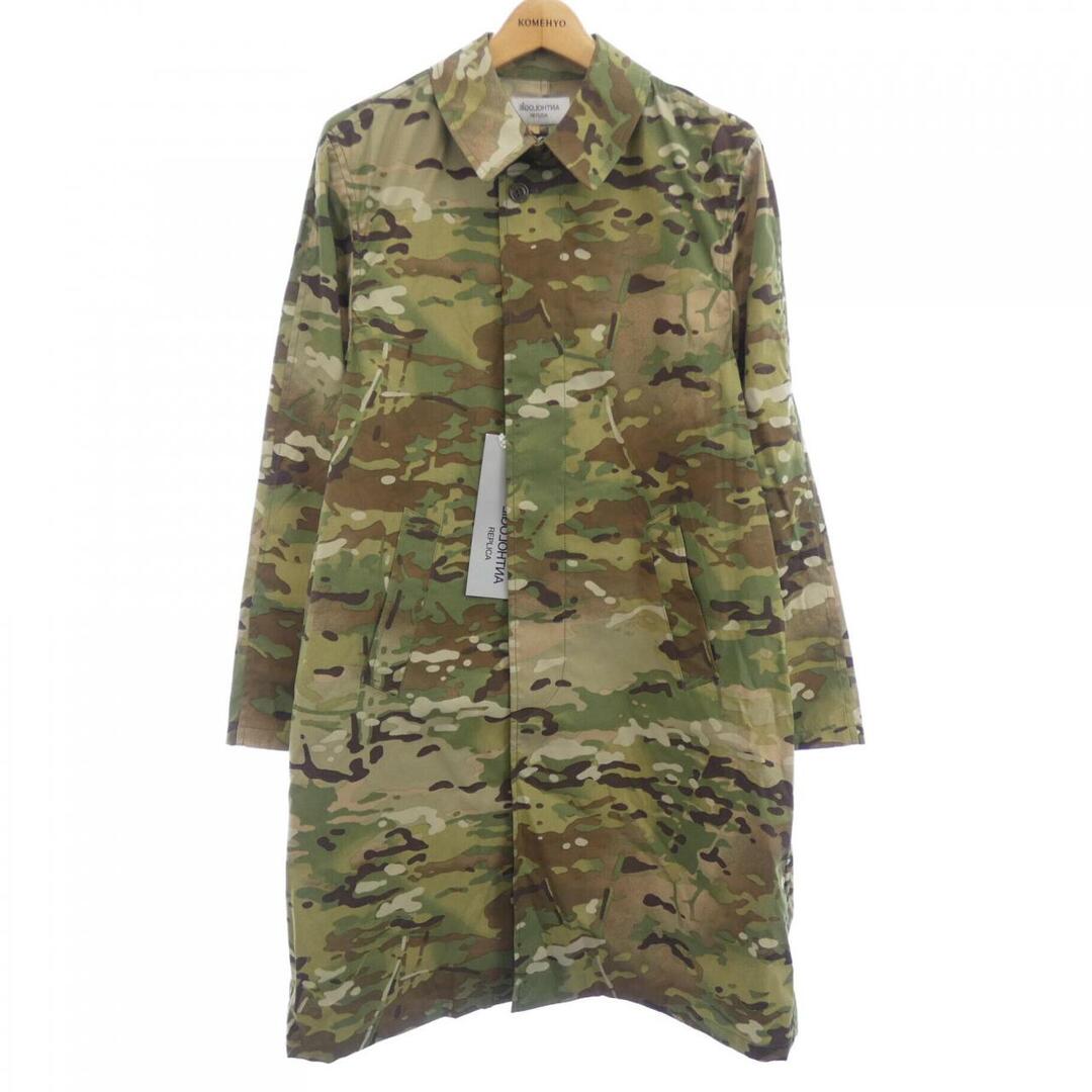 あったか素材】ローズ刺繍ビッグカラーオーバーコート/an another