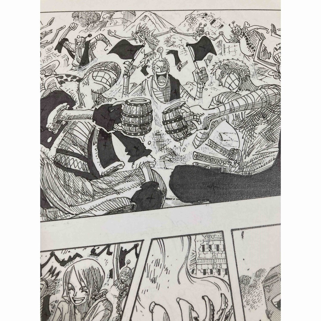 ⭐︎懸賞当選品⭐︎ ワンピース 複製原画♪当選通知書＆集英社茶封筒